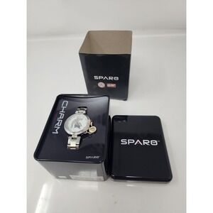 Sparo Womens Michigan State Spartans Watch Silver Stainless Steel Casual Size OS